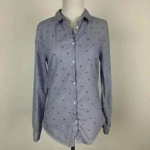 Zara Basic collection top M striped bicycle career - Picture 2 of 8